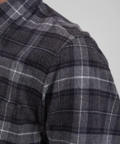 SHIRTING^Norse Projects Osvald Flannel Check Shirt Grey Melange