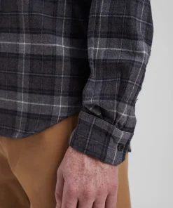 SHIRTING^Norse Projects Osvald Flannel Check Shirt Grey Melange