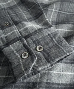 SHIRTING^Norse Projects Osvald Flannel Check Shirt Grey Melange