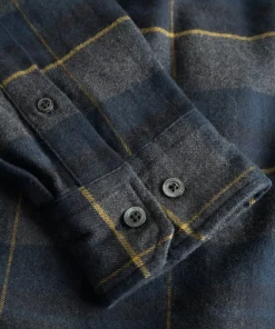 SHIRTING^Norse Projects Osvald Flannel Check Shirt Dark Navy