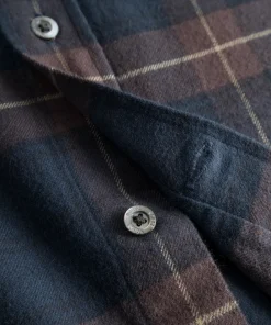 SHIRTING^Norse Projects Osvald Flannel Check Shirt Wine Red