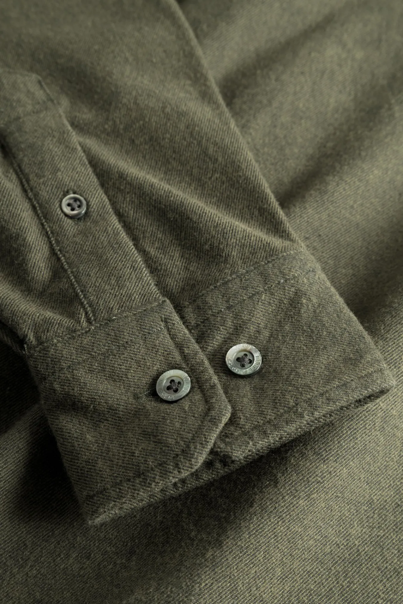 SHIRTING^Norse Projects Osvald Flannel Shirt Sitka Green
