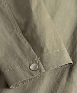 OVERSHIRTS^Norse Projects Pelle Fine Broken Twill Overshirt Sediment Green
