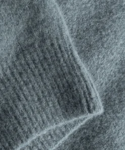 KNITWEAR^Norse Projects Rasmus Relaxed Brushed V-Neck Sweater Mouse Grey