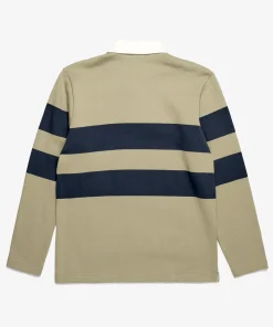 SWEATSHIRTS^Norse Projects Ruben Brushed Stripe LS Polo Elm