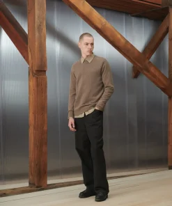 KNITWEAR^Norse Projects Sigfred Cashmere Sweater Taupe