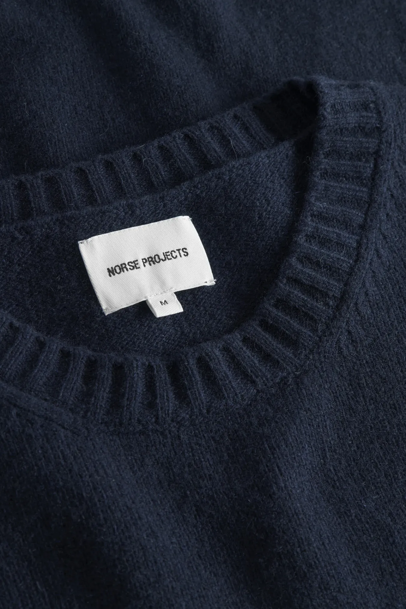 KNITWEAR^Norse Projects Sigfred Cashmere Sweater Dark Navy