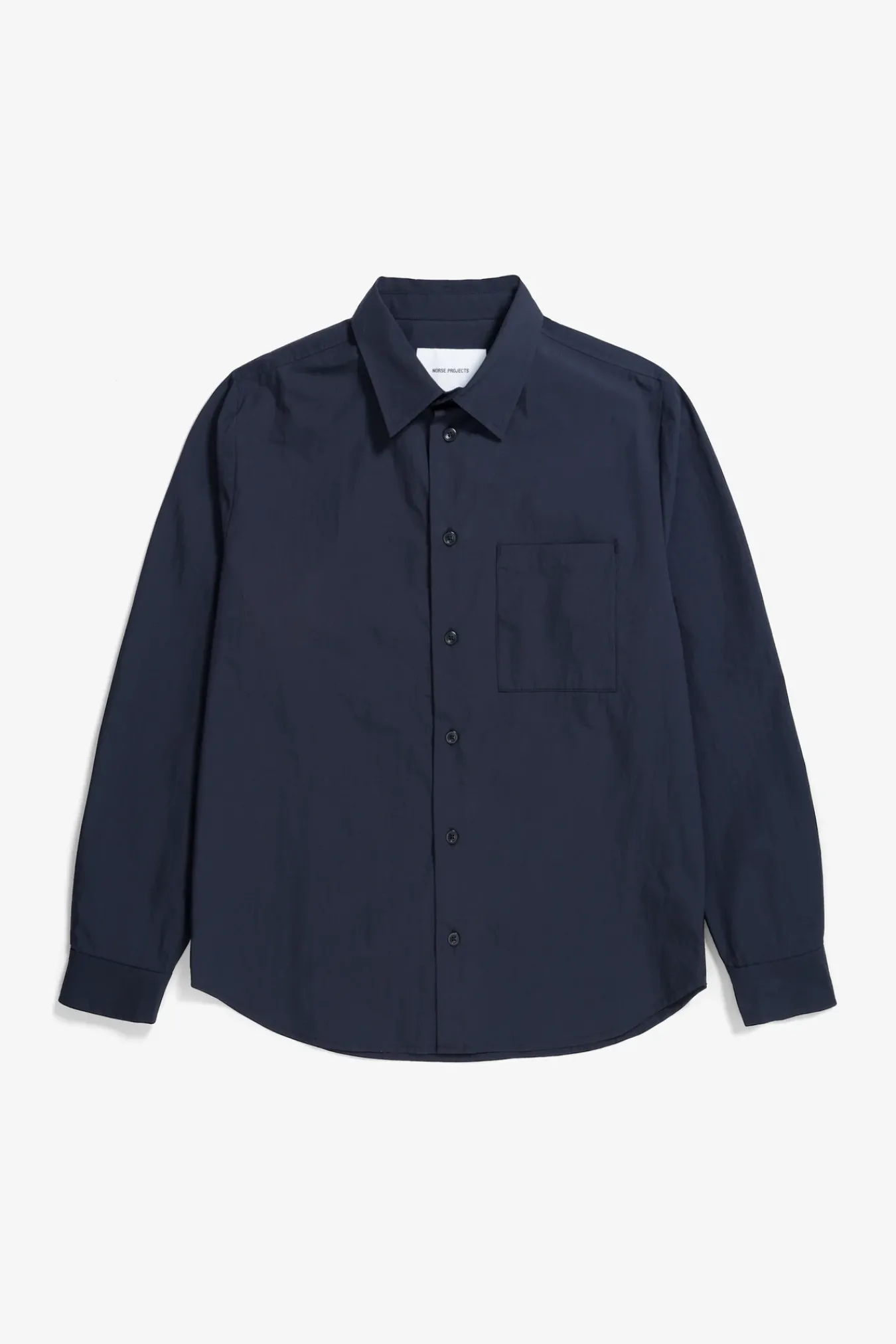 SHIRTING^Norse Projects Silas Tech Poplin Shirt Dark Navy
