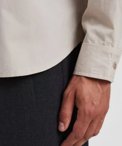SHIRTING^Norse Projects Silas Tech Poplin Shirt Stone