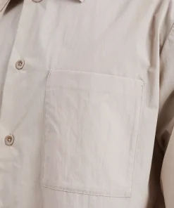 SHIRTING^Norse Projects Silas Tech Poplin Shirt Stone