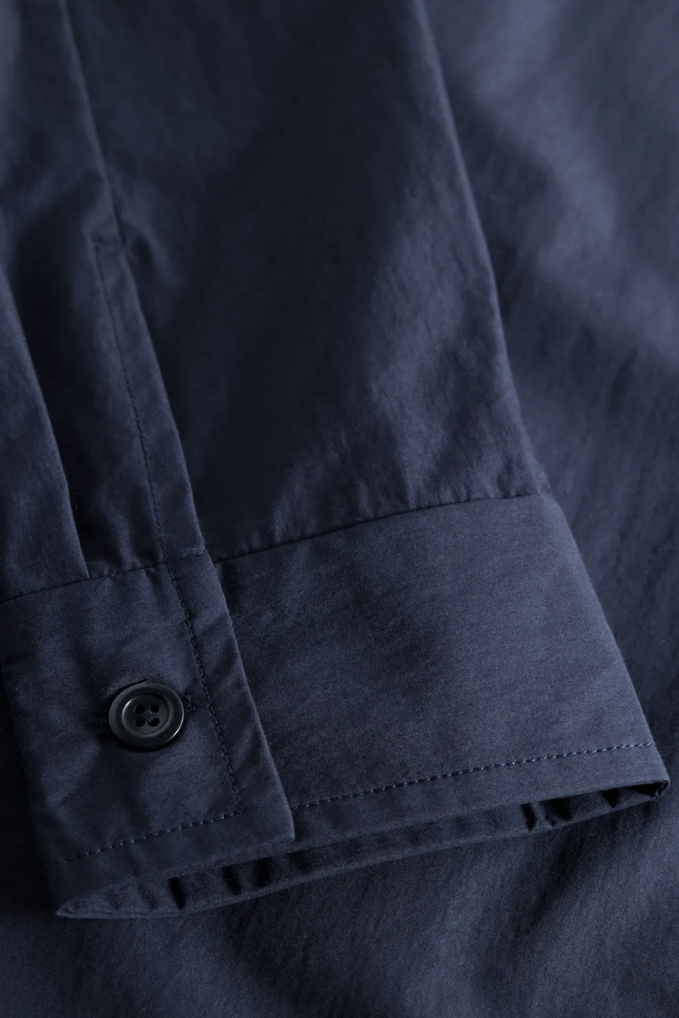 SHIRTING^Norse Projects Silas Tech Poplin Shirt Dark Navy