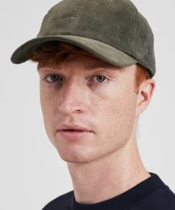 CAPS^Norse Projects Solotex Corduroy Sports Cap Ivy Green