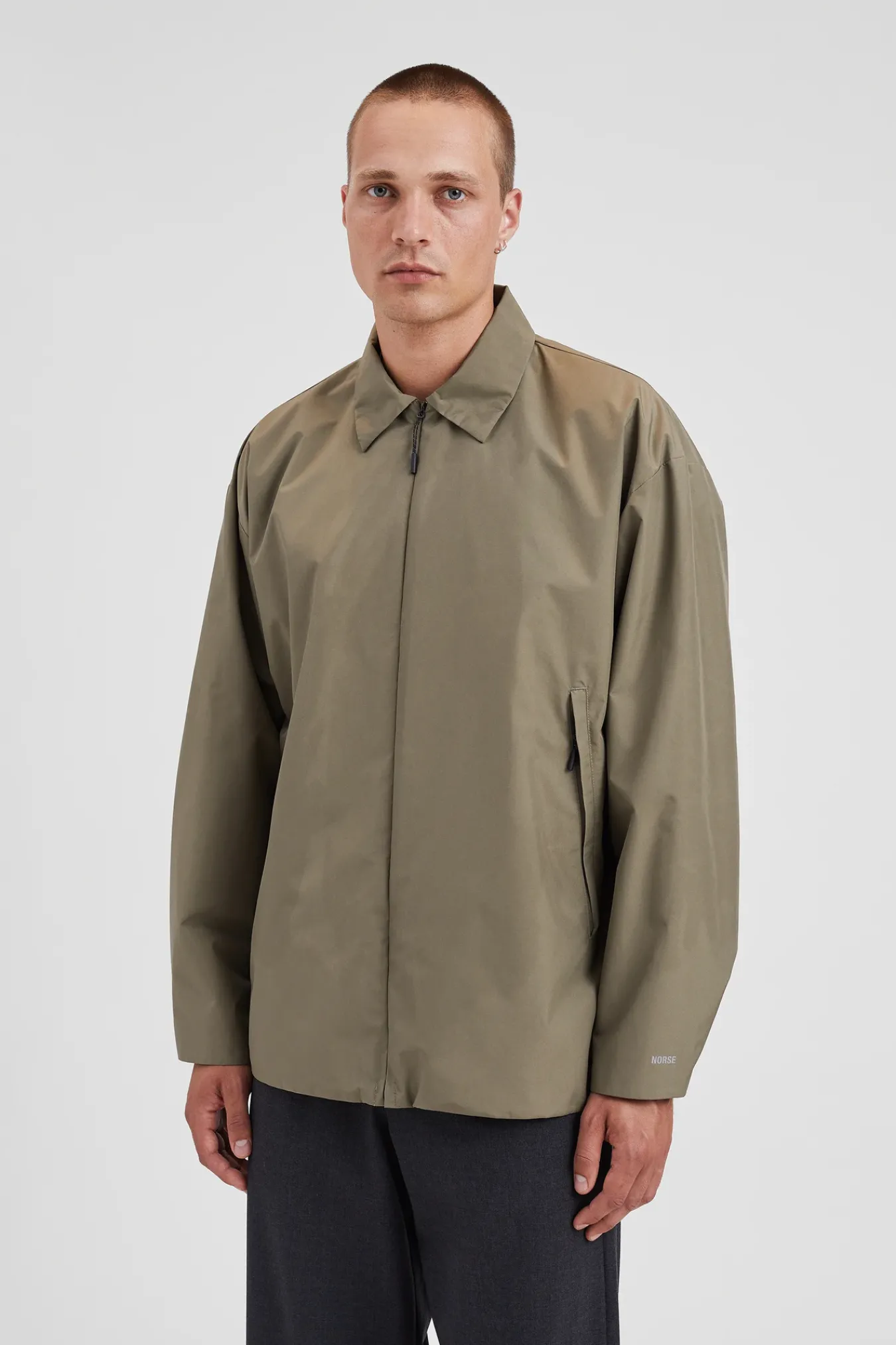 OUTERWEAR^Norse Projects Sten Gore-Tex Windstopper Insulated Shirt Jacket Sediment Green