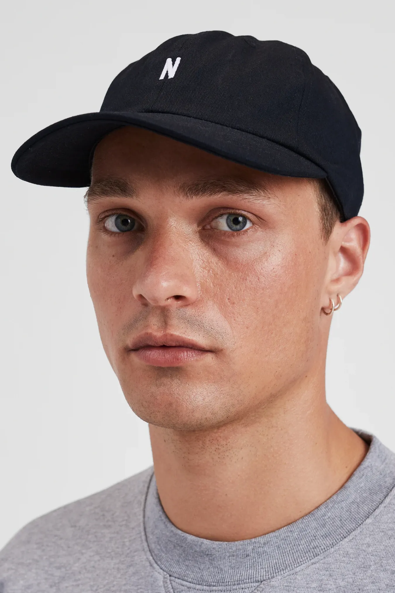 CAPS^Norse Projects Twill Sports Cap Black