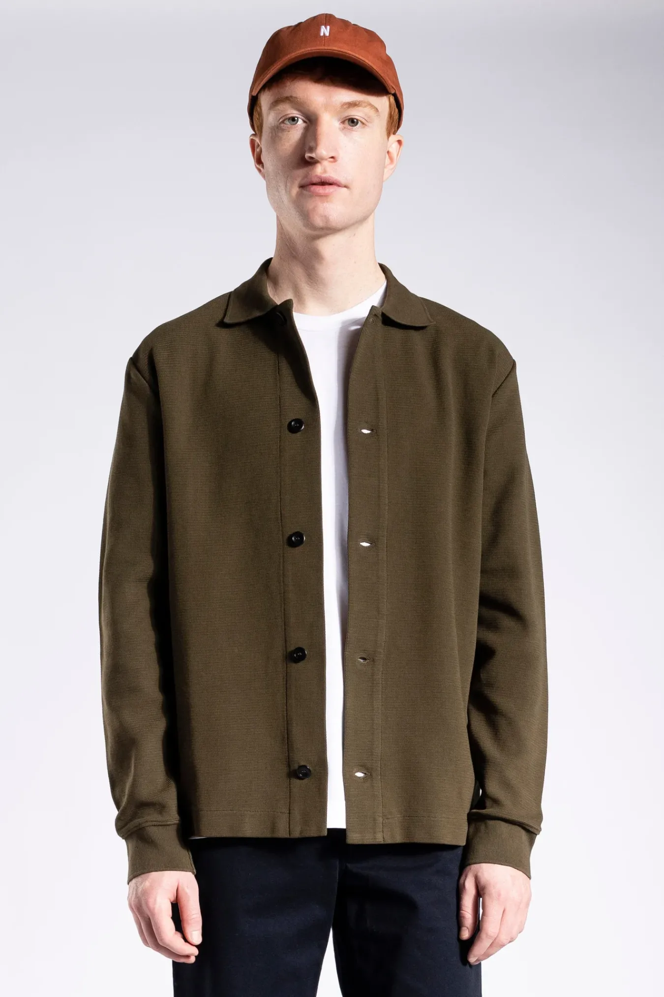 CAPS^Norse Projects Twill Sports Cap Burnt Ochre