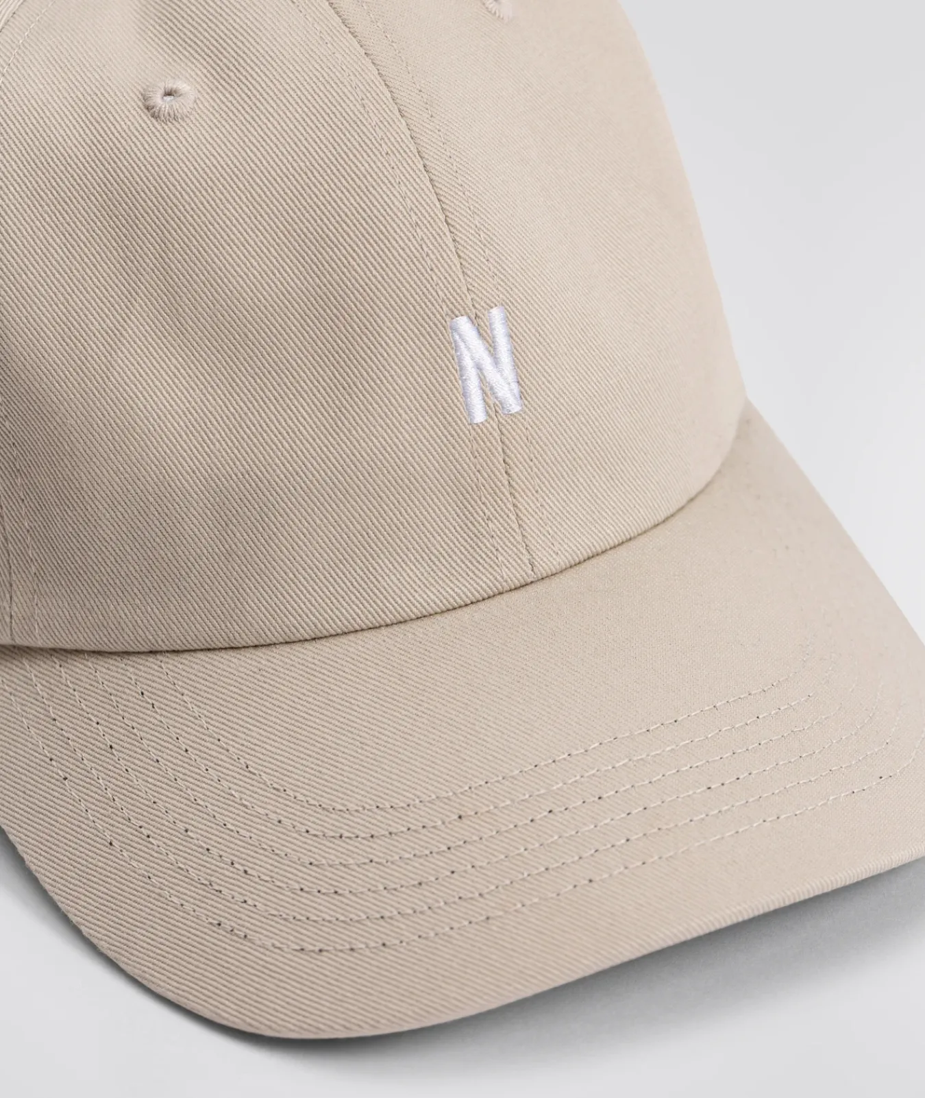 CAPS^Norse Projects Twill Sports Cap Marble white