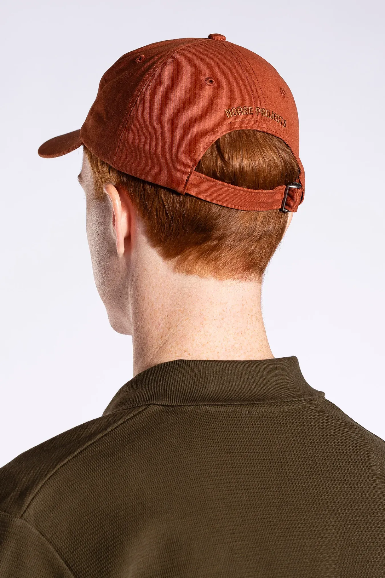 CAPS^Norse Projects Twill Sports Cap Burnt Ochre