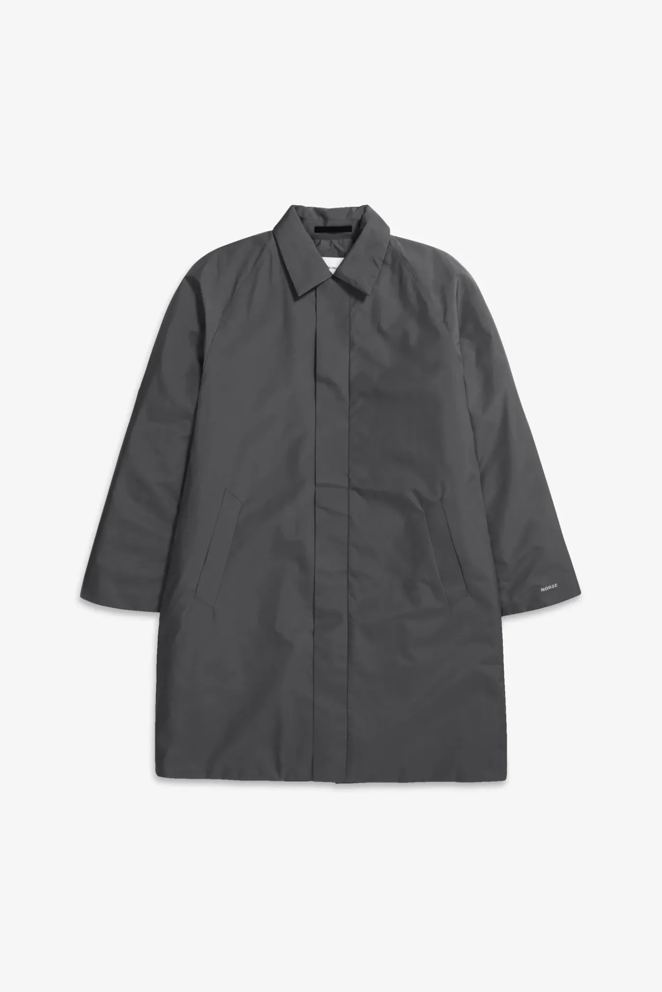OUTERWEAR^Norse Projects Vargo Gore-Tex Windstopper Raglan Mac Battleship Grey