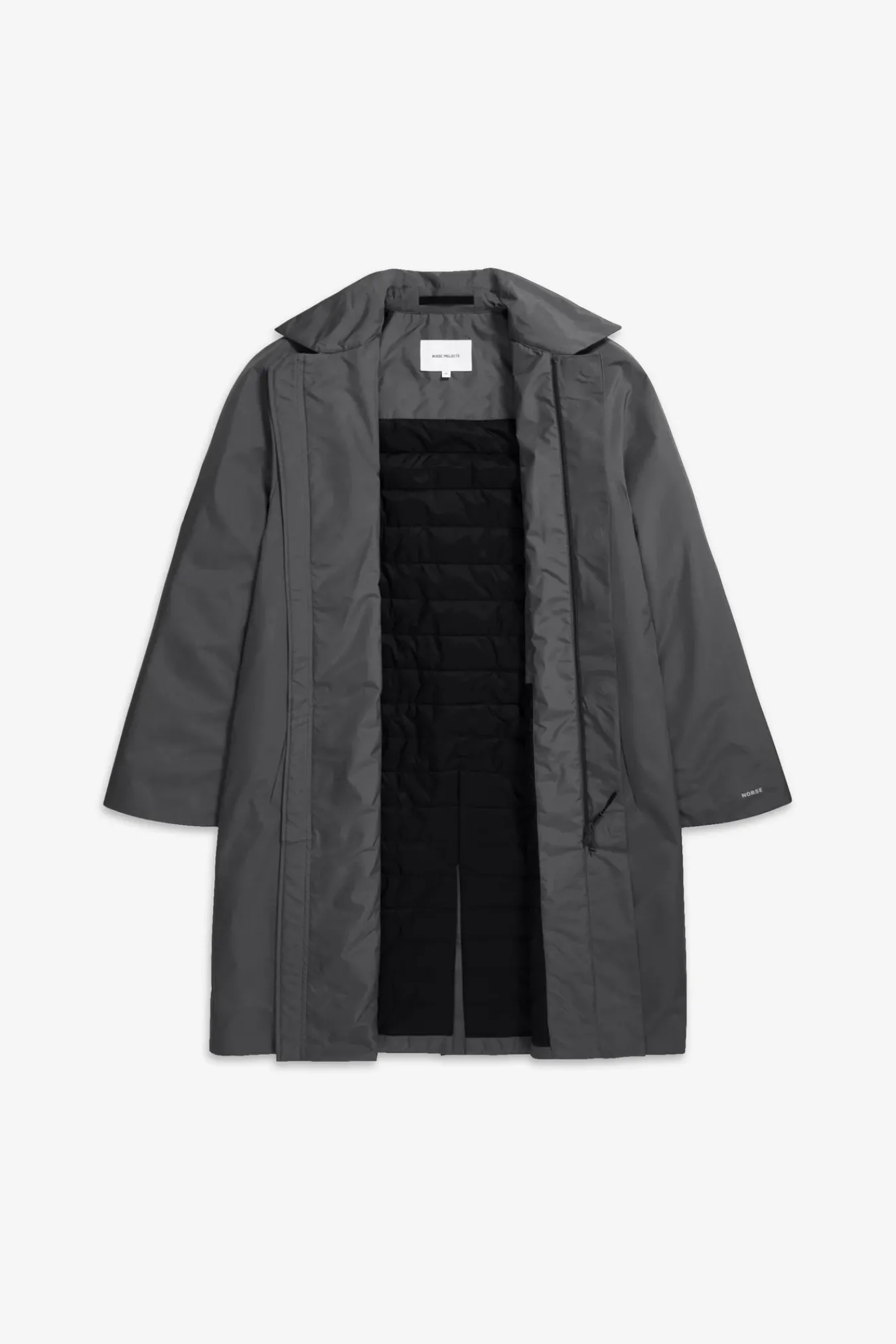 OUTERWEAR^Norse Projects Vargo Gore-Tex Windstopper Raglan Mac Battleship Grey
